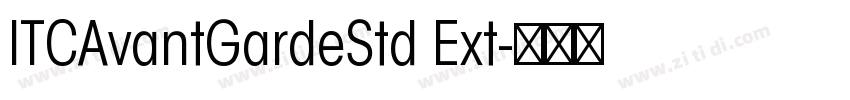 ITCAvantGardeStd Ext字体转换